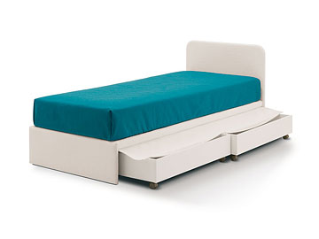 Letto Easy pronto per <strong>cassetti</strong>
