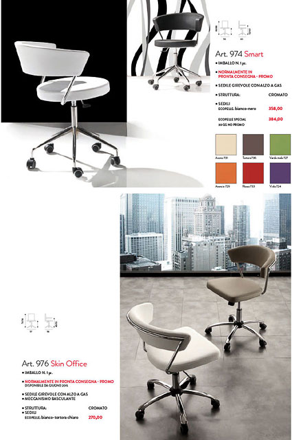 Sedute per Ufficio Modello Smart e Skin Office