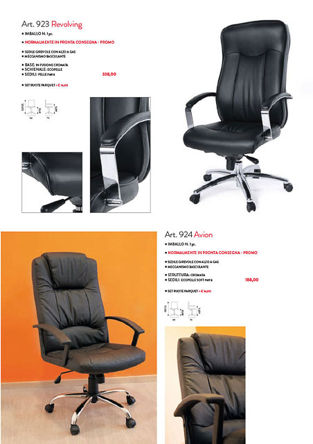 Sedute per Ufficio Modello Revolving e Avion