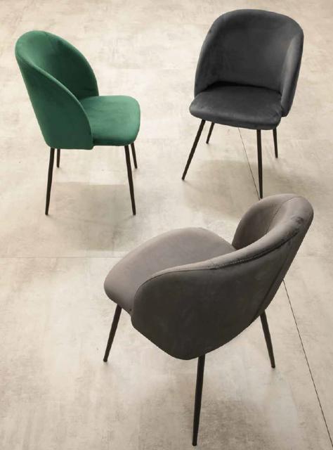 Sedia Mod. PIGALLE UNO VELVET