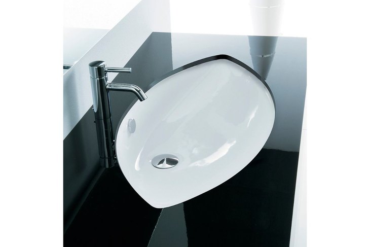 Lavabo sottopiano stondato in ceramica LUNA