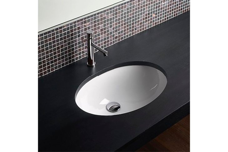 Lavabo sottopiano ovale in ceramica DIANA