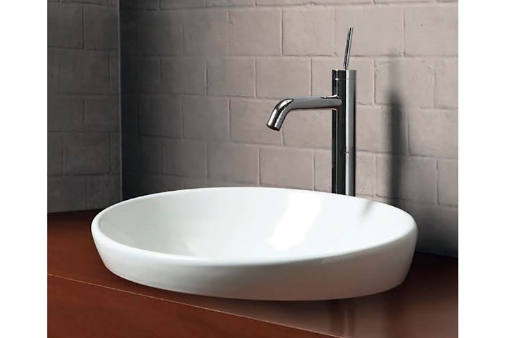 Lavabo a incasso soprapiano tondo SFERA 60