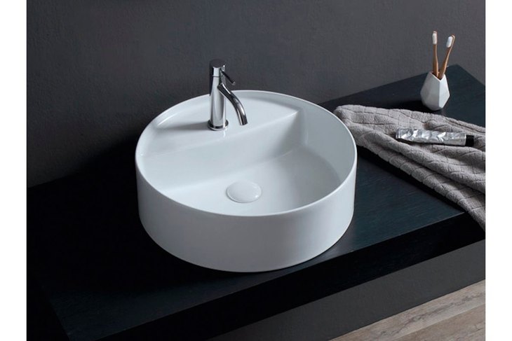 Lavabo da appoggio tondo 45 cm LOVELY