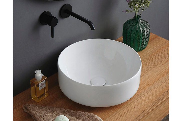 Lavabo da appoggio tondo compatto SMART 38