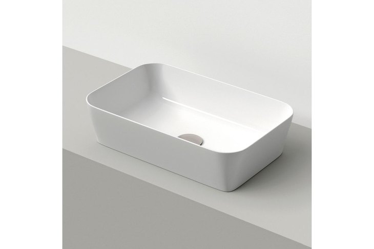Lavabo da appoggio in mineral rettangolare JESSICA