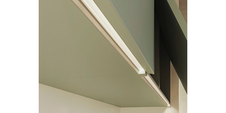 Profilo LED con presa e maniglia a scomparsa PROFILO