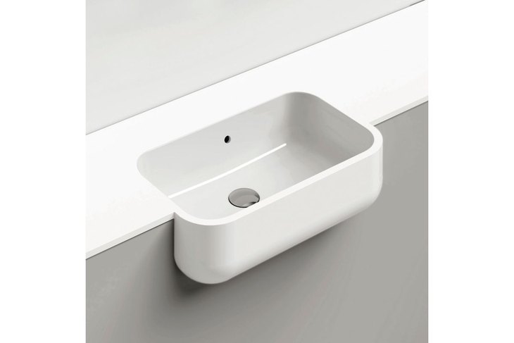 Top in mineral con vasca sporgente CODE