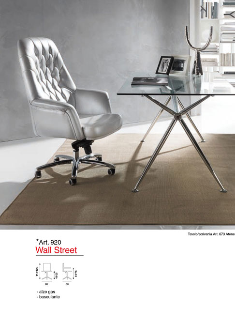 Sedia da ufficio modello Wall Street