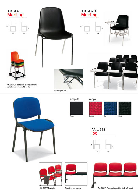 Sedie per ufficio Meeting e Iso