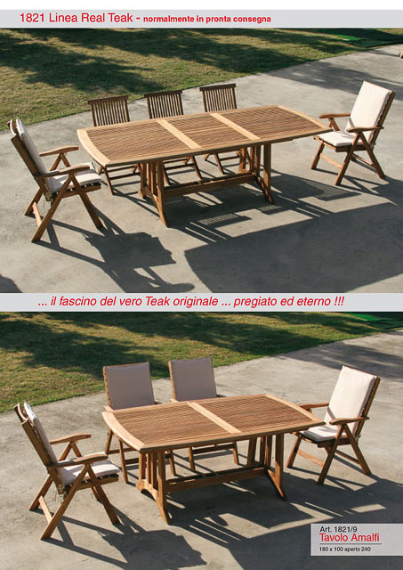 Tavolo Amalfi linea Real Teak