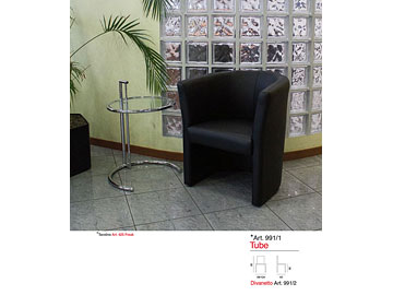 Poltroncina e divanetto Tube e tavolino Freak