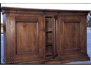 Credenza arte povera art. 323 con il segreto centrale aperto