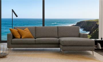 divano con penisola reversibile modello NEVADA