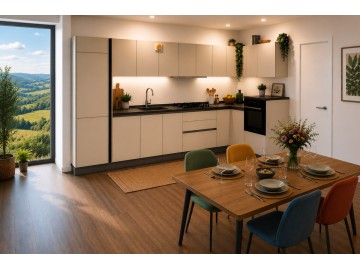 CUCINA CREO da cm. 405 x 185 completa dei 4 elettrodomestici in classe A+ e A+++ (FULL OPTIONAL)