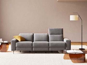 Divano Morbidline Harrison CM.241 con 2 meccanismi relax elettrici