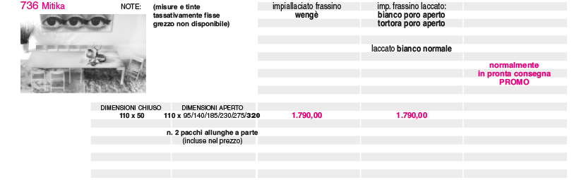 Prezzi art. 736